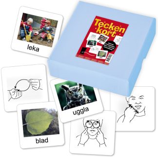 Teckenkort i låda, 400 st