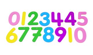 Genomskinliga siffror 10 st