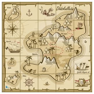 Blue-Bot/Bee-Bot matta Skattkarta