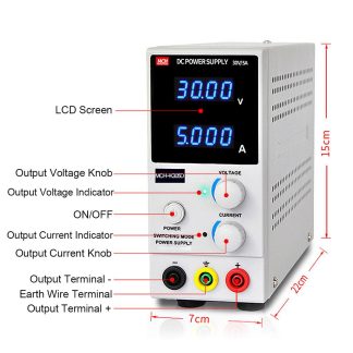Spänningsaggregat DC 0-30 V