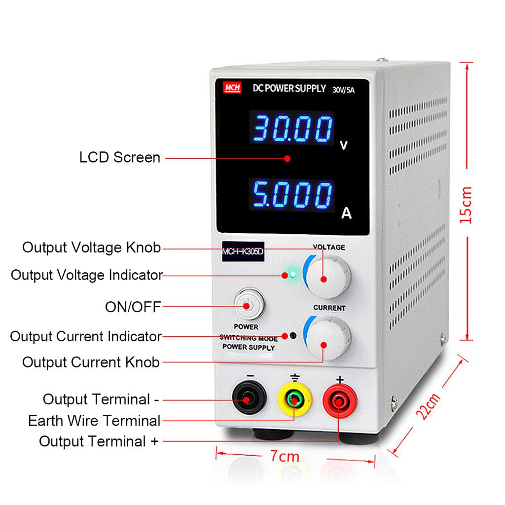 Spänningsaggregat DC 0-30 V