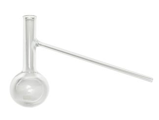 Rundkolv med sidorör 250 ml.