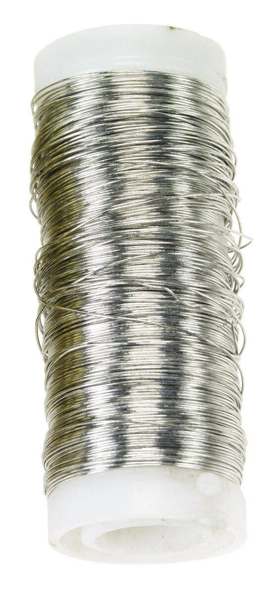Silvertråd 0,3mm, 80 m/rulle