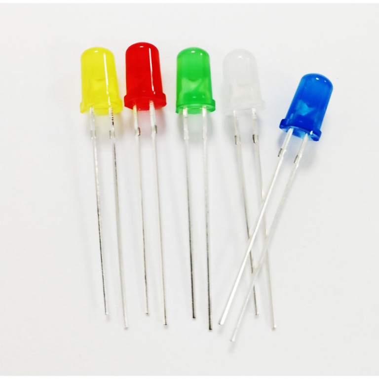 Lysdioder flera färger 5mm 100st - Bild 4