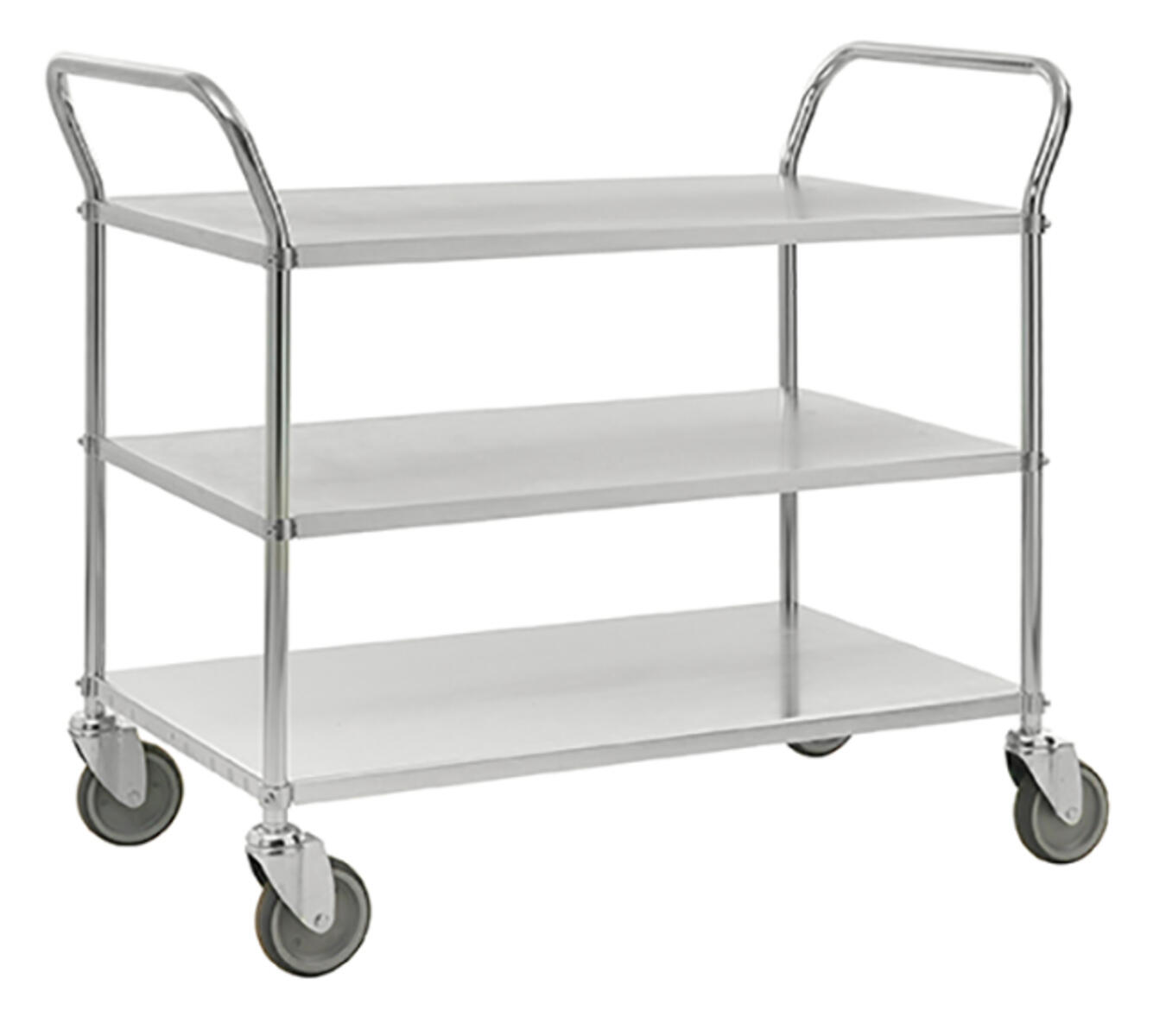 Labbvagn med 3 hyllplan Zink