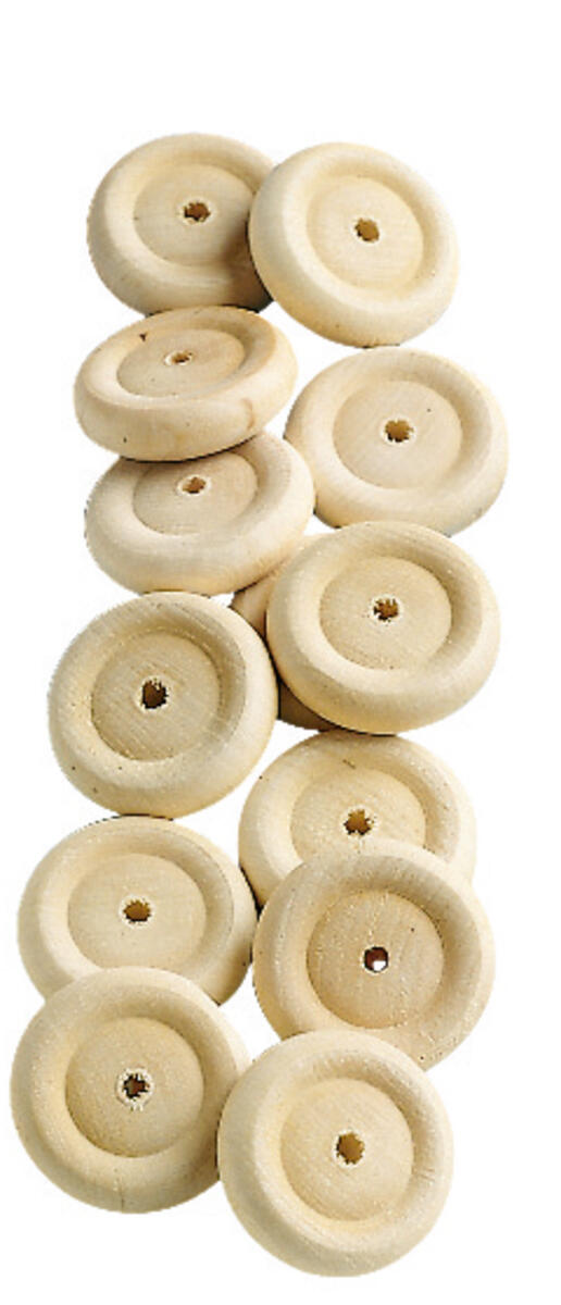 Trähjul 34mm 100 st/fp