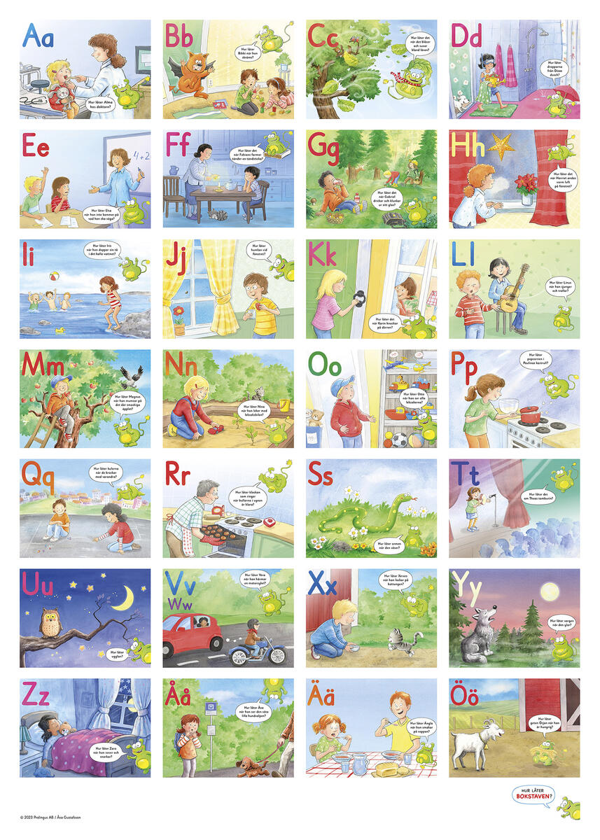 Hur låter bokstaven? ABC-plansch