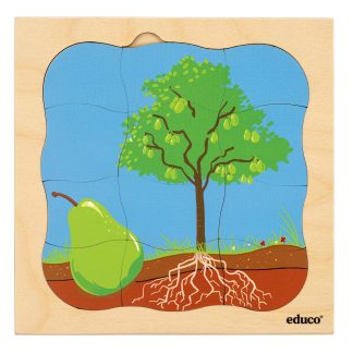 Lager på lager-pussel, päronträd