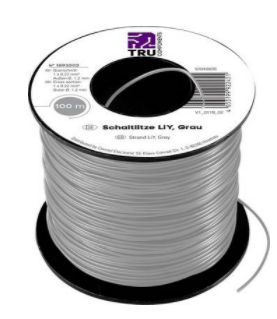 El-kabel Svart, isolerad 100m_rulle