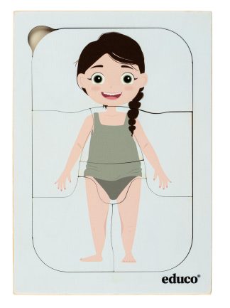 Lager på lager-pussel, flicka