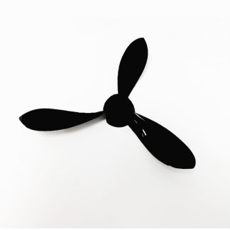 Propeller 3 blad 10-p SVART