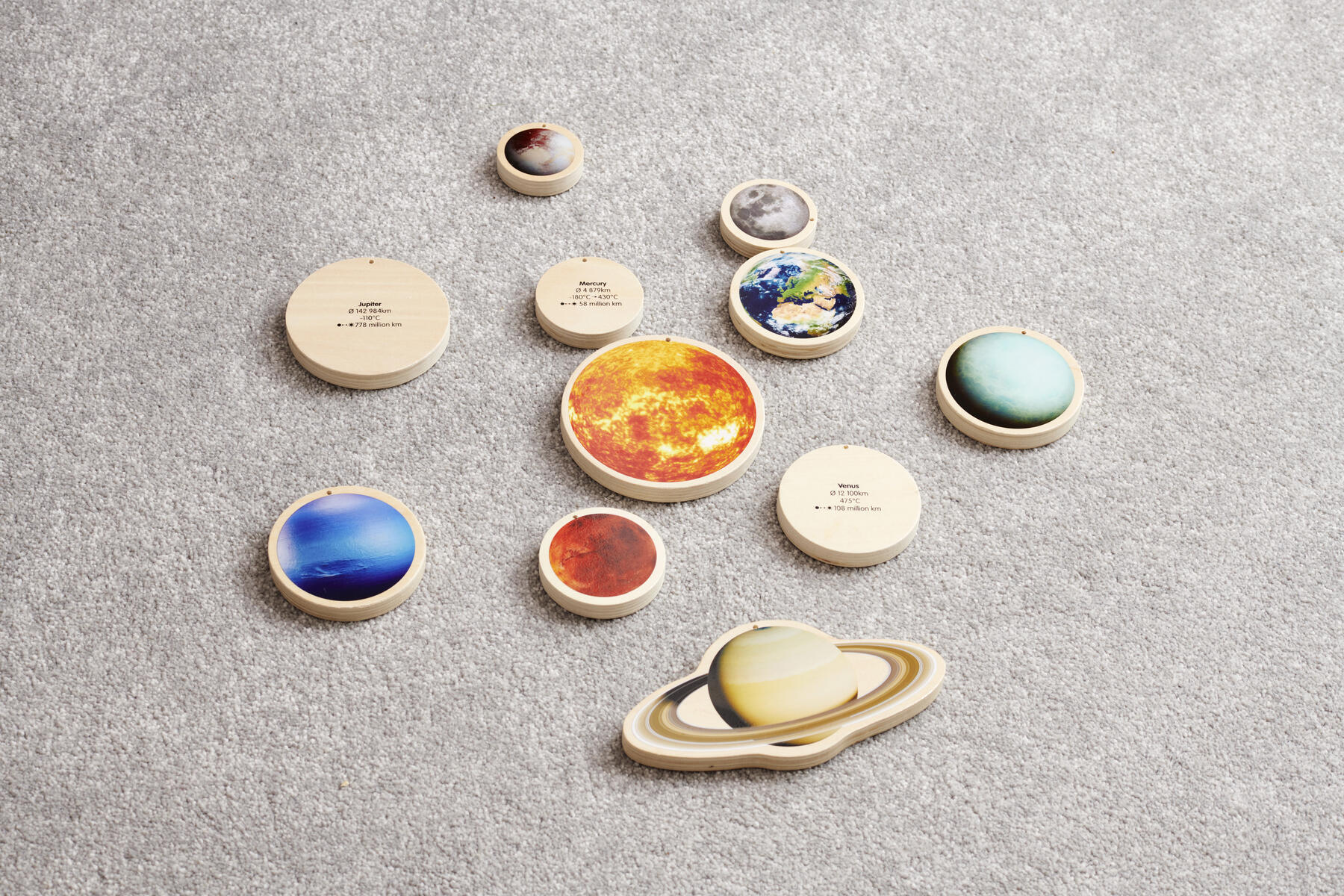 Solsystemets planeter i trä - Bild 3