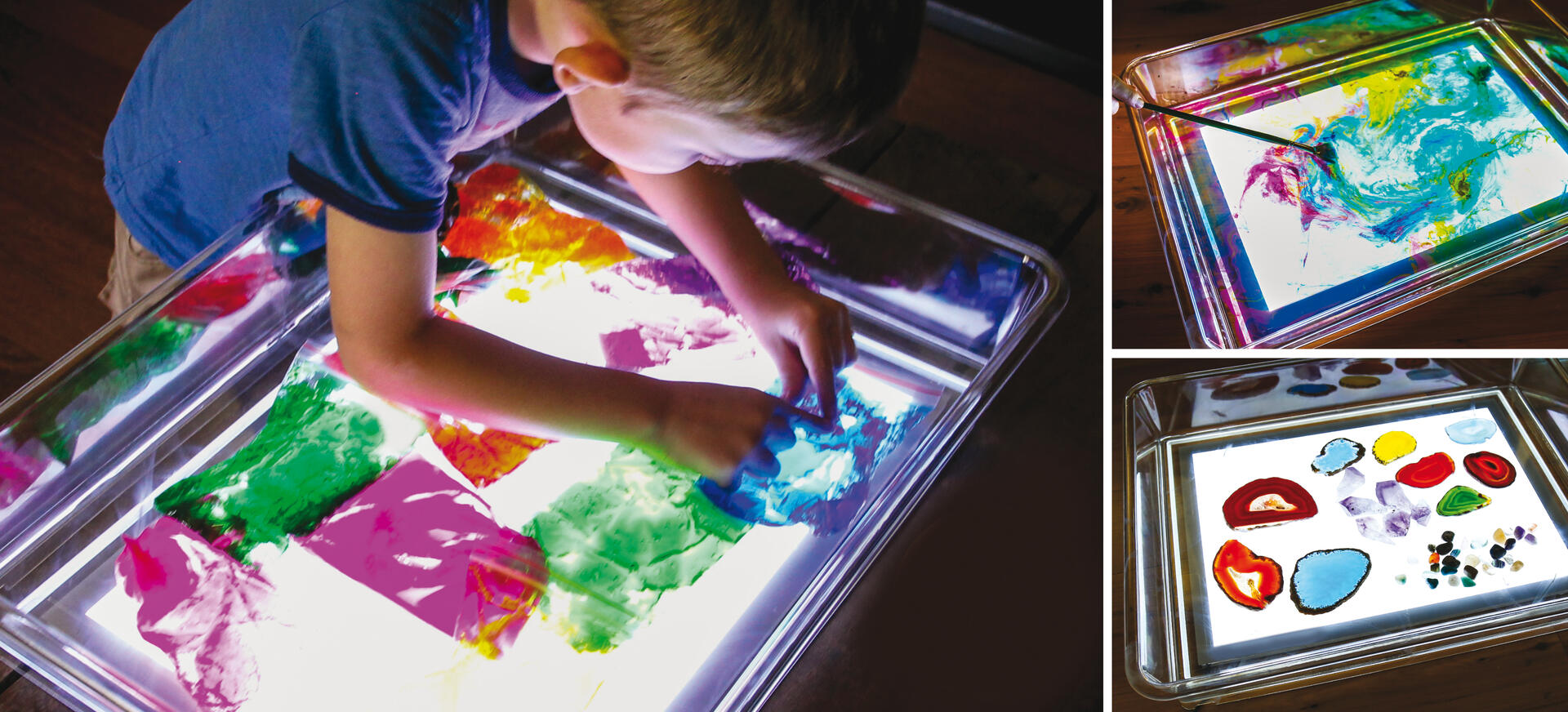 Plexilåda till ljusbord A3