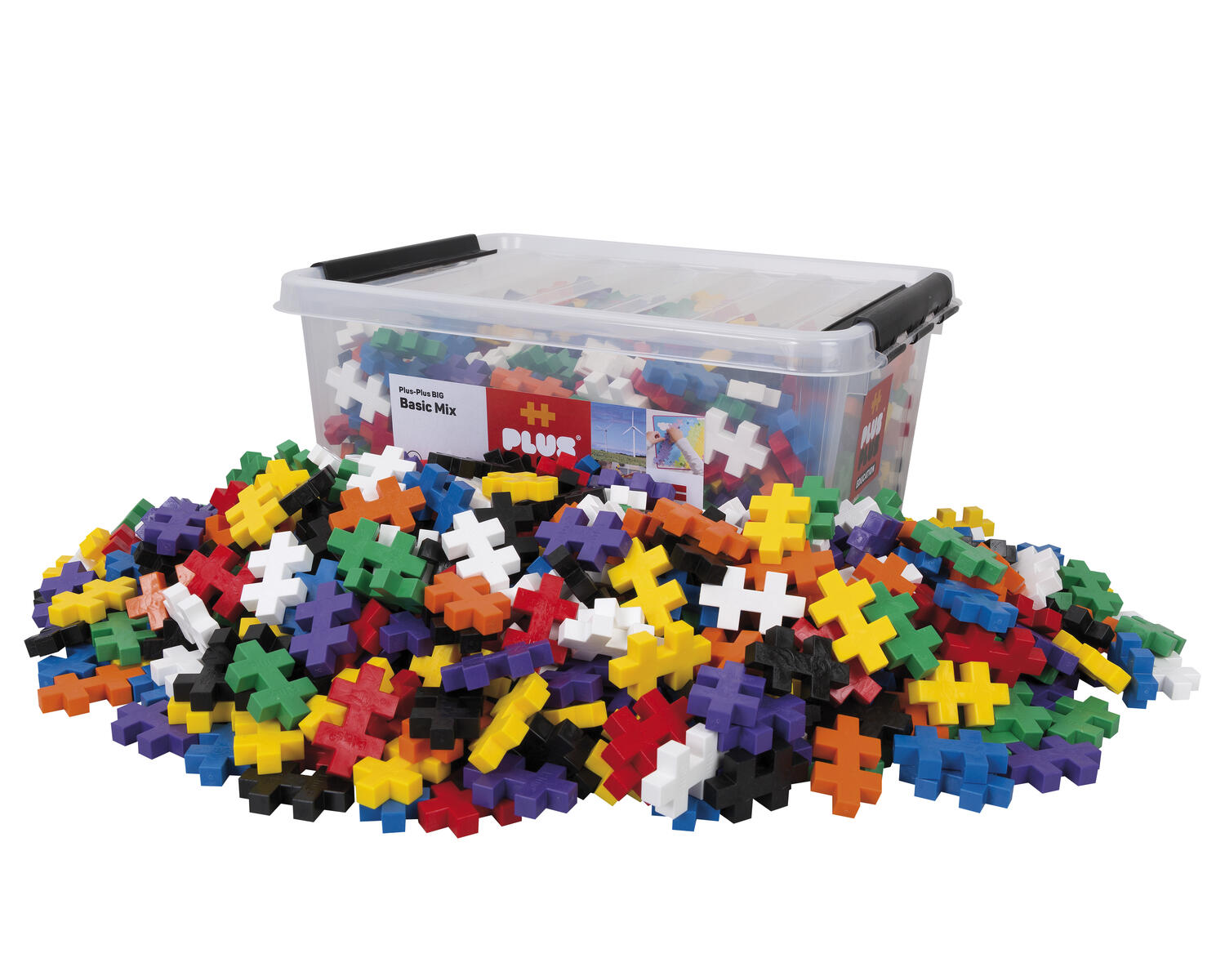 PLUS-PLUS BIG klossar i basfärger 600st/fp