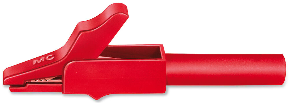 Krokodilklämma 4mm, säkerhets isolerad 6 st/fp - Bild 2