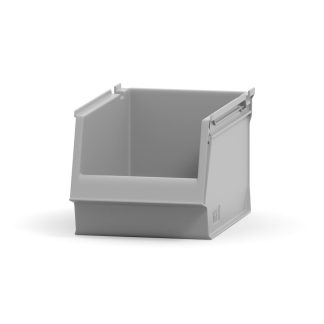 Förvaringsback stapelbar Grå 6st