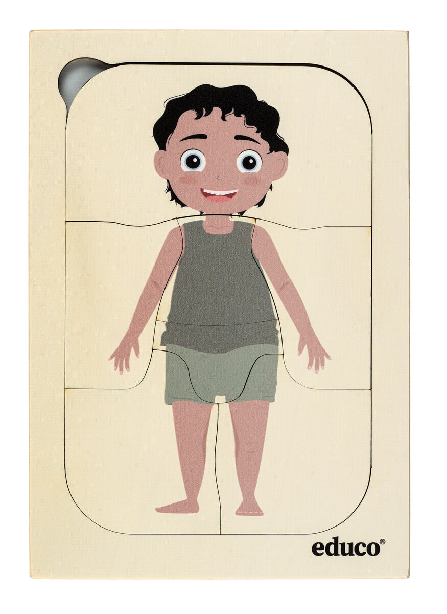 Lager på lager-pussel, pojke