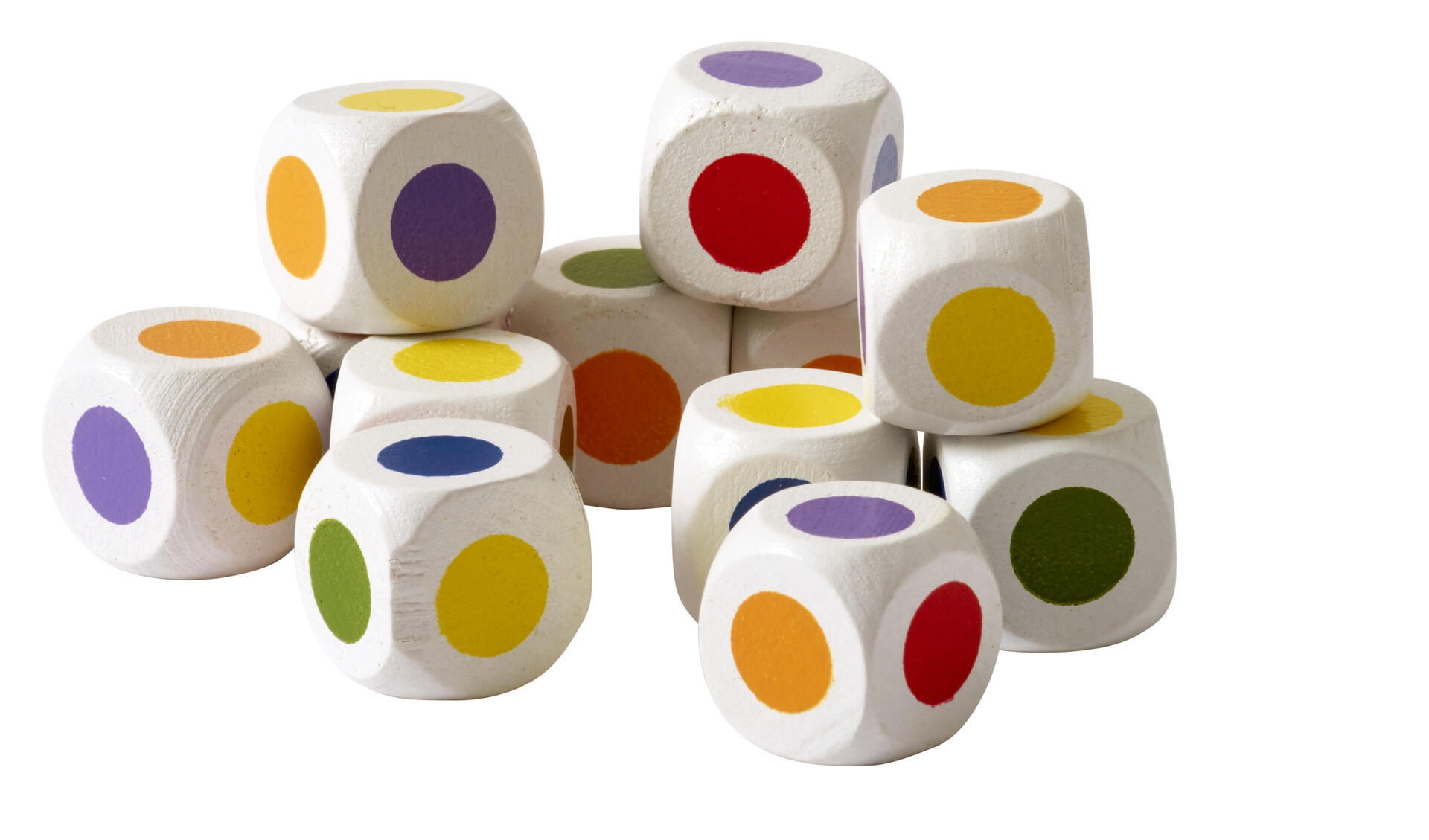 Färgtärningar 12st/fp