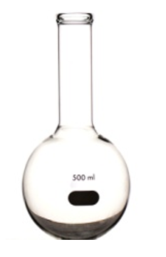 Rundkolv borosilikatglas 250 ml