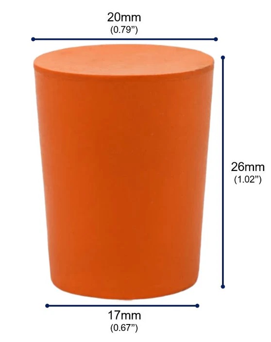 Gummikork 17-20, 10 st/fp