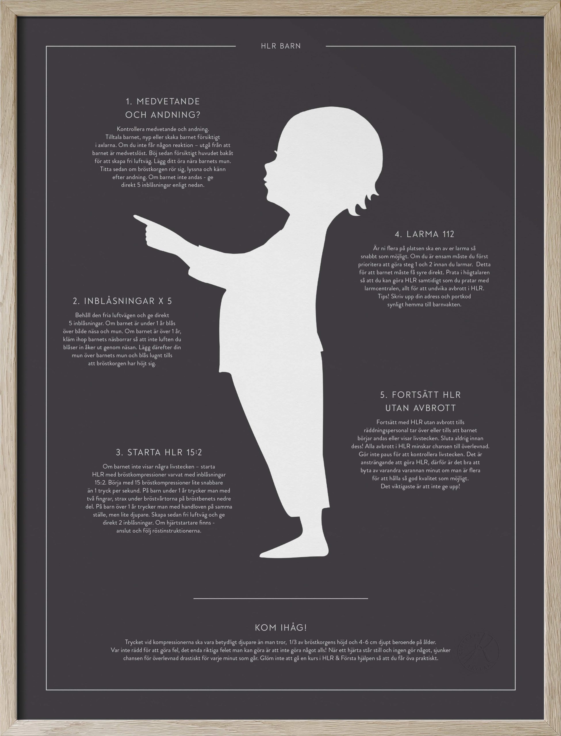 Kunskapstavlan® HLR o Luftvägsstopp 2st. - Bild 2