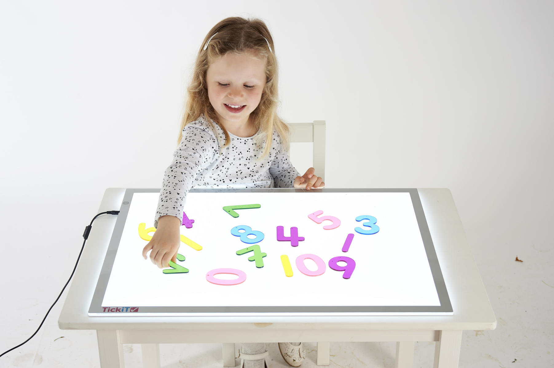 Genomskinliga siffror 10 st - Bild 2