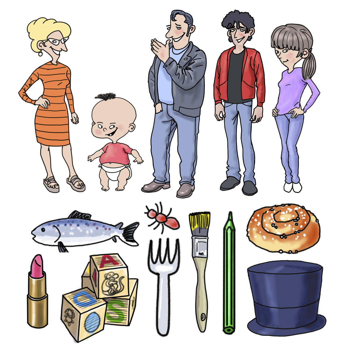 Olle & Mia Klippdockor & föremål paket 2 - Bild 2