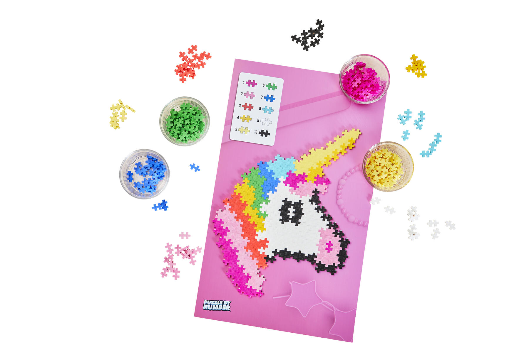 PLUS-PLUS Puzzle by numbers Unicorn - Bild 2