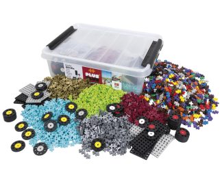 PLUS-PLUS MINI med hjul och chassi