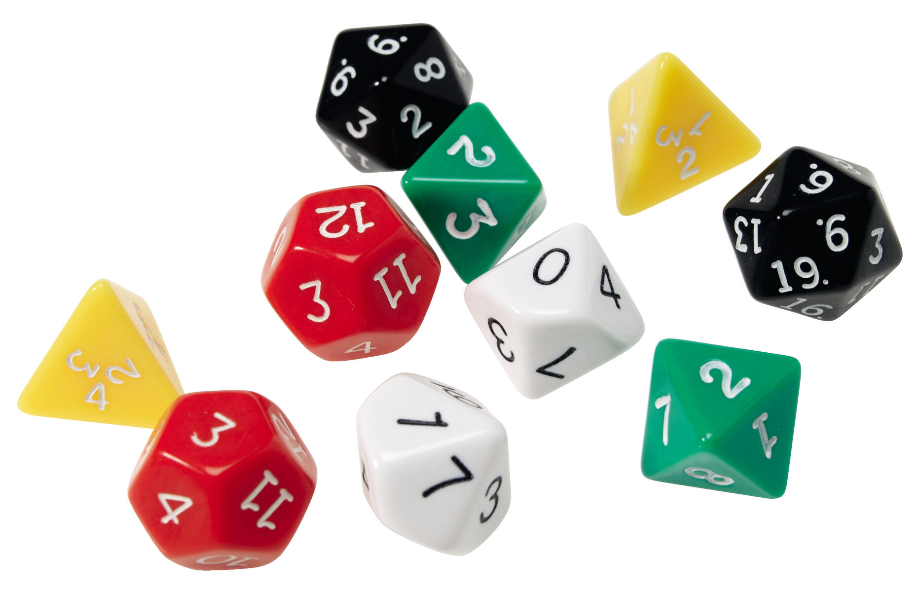 Polyhedraltärningar 12 st/fp