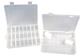 Liten förvaringslåda med fack