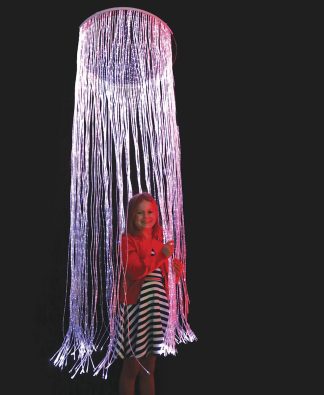 Sensoriskt fiberoptiskt draperi