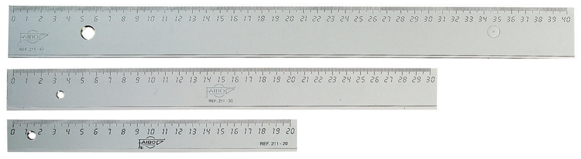 Transparenta Linjaler med tuschkant 10st. Längd: 30 cm