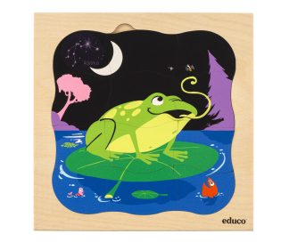 Lager på lager-pussel, grodan