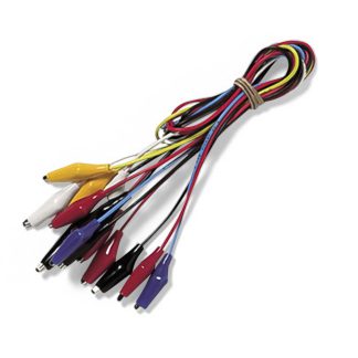 Krokodilkablar, 10 st/fp