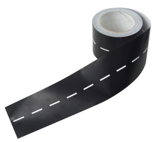 Vägtejp på rulle