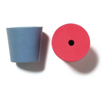 Gummikork med hål 26-32 mm