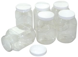 Förvaringsburk med lock 20dl. 6 st/fp