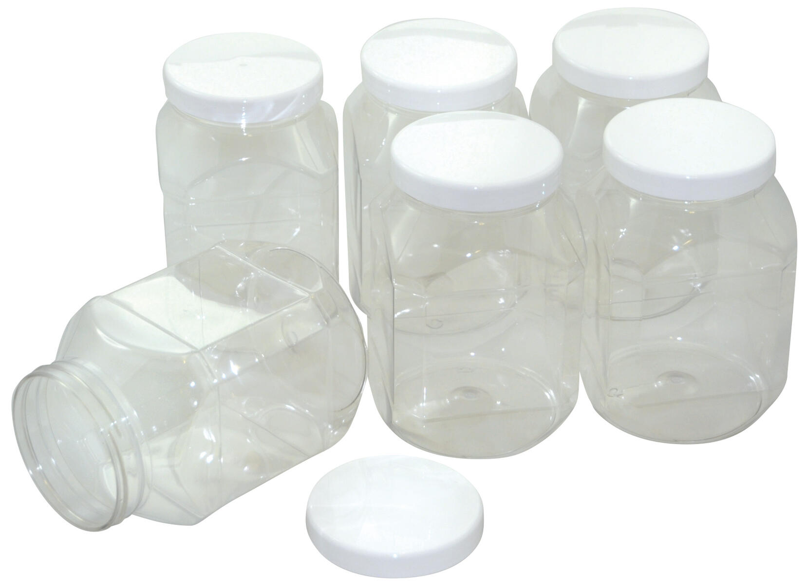 Förvaringsburk med lock 20dl. 6 st/fp