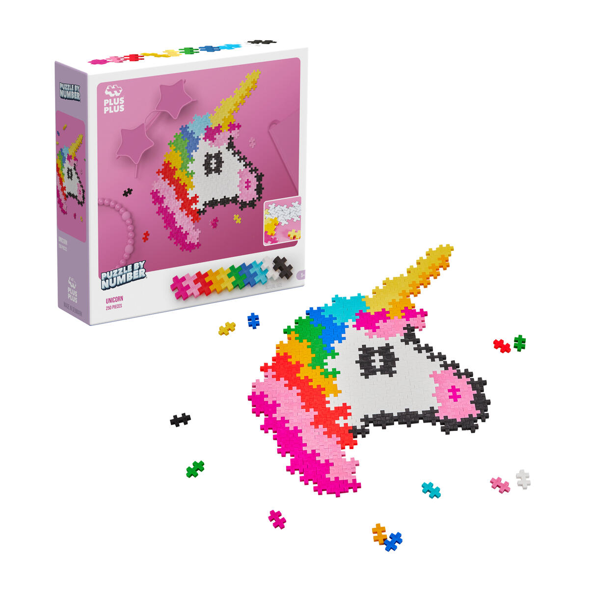 PLUS-PLUS Puzzle by numbers Unicorn - Bild 3