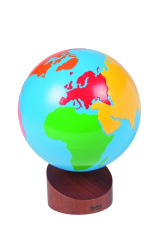 Jordglob världsdelarna