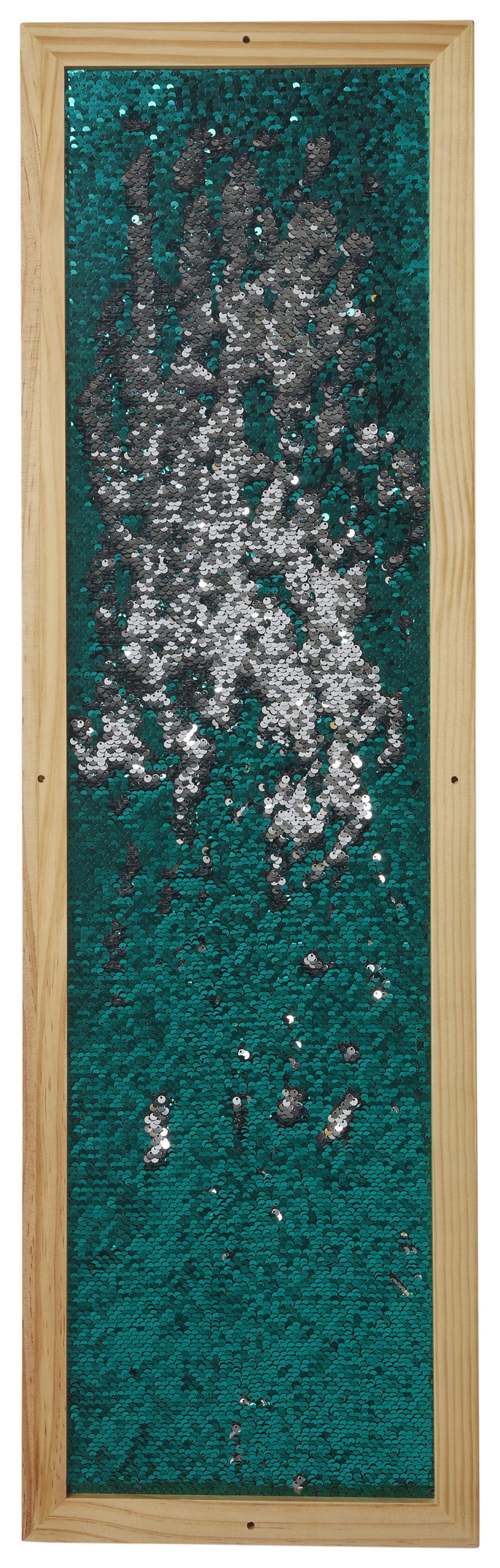 Paljettavla - Silvrig rektangel - Bild 2