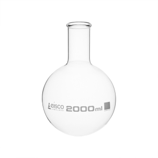 Rundkolv 2000ml Borosilikatglas - rund botten 4-pack