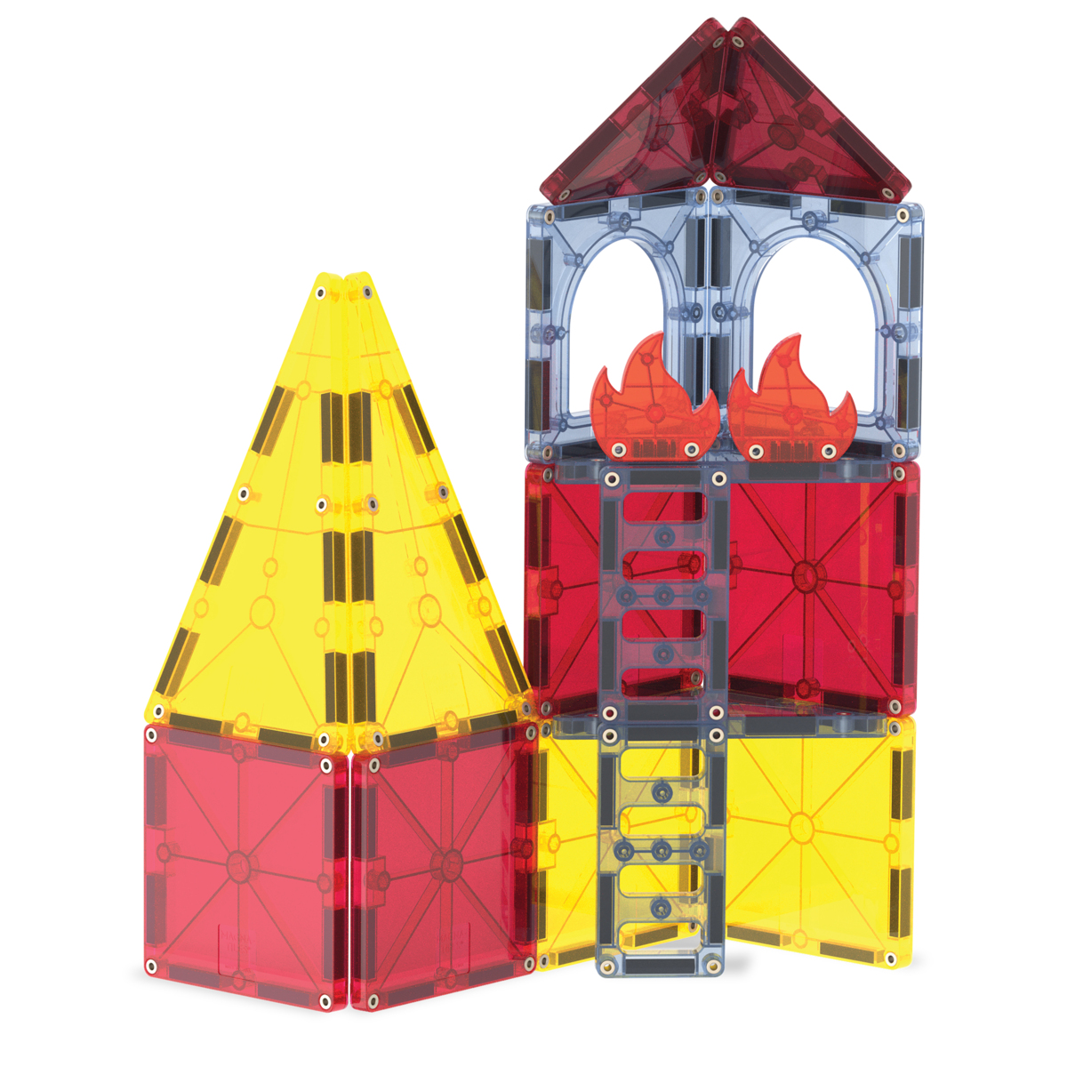 Magna-Tiles Brandbil med figur, 27 delar - Bild 2