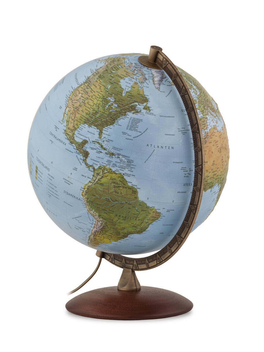 Jordglob Trä/metall ø30 cm - Bild 3