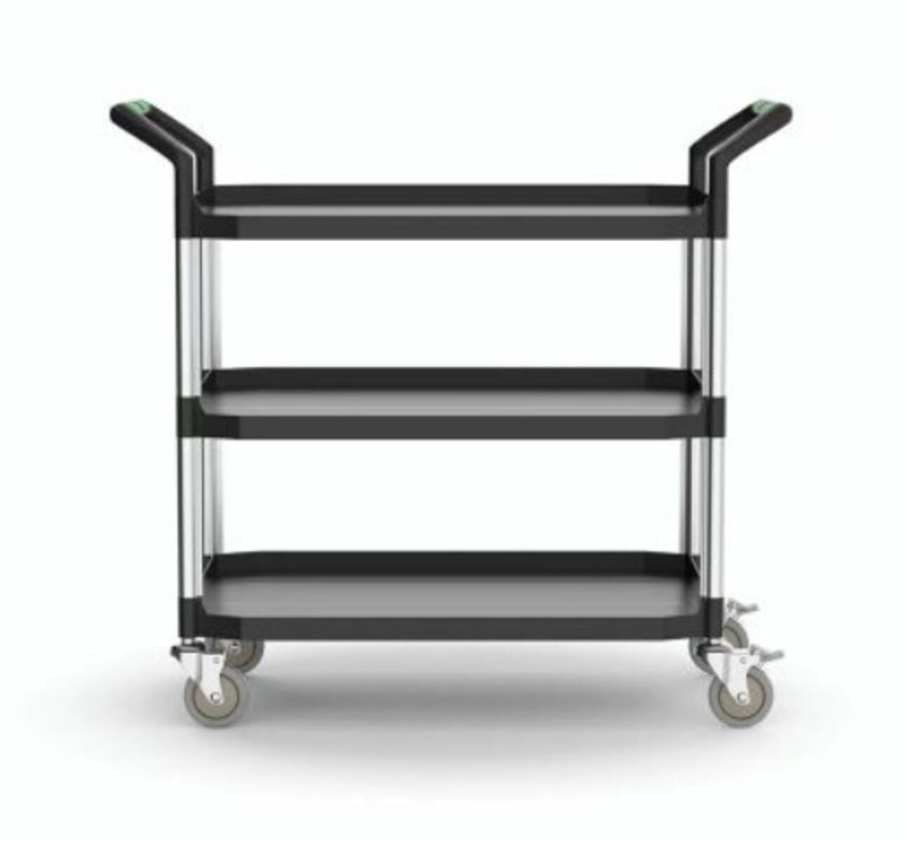 Laboratorievagn DuraLab stor - 3 djupa hyllor - Bild 2