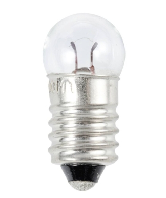 Glödlampa 2,5V, E10, 10st/fp